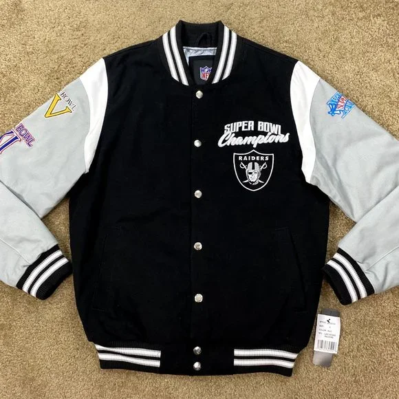 2022 VEGAS RAIDERS 3 TIME SUPER BOWL CHAMPIONSHP JACKET